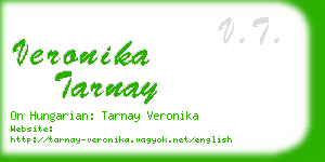 veronika tarnay business card